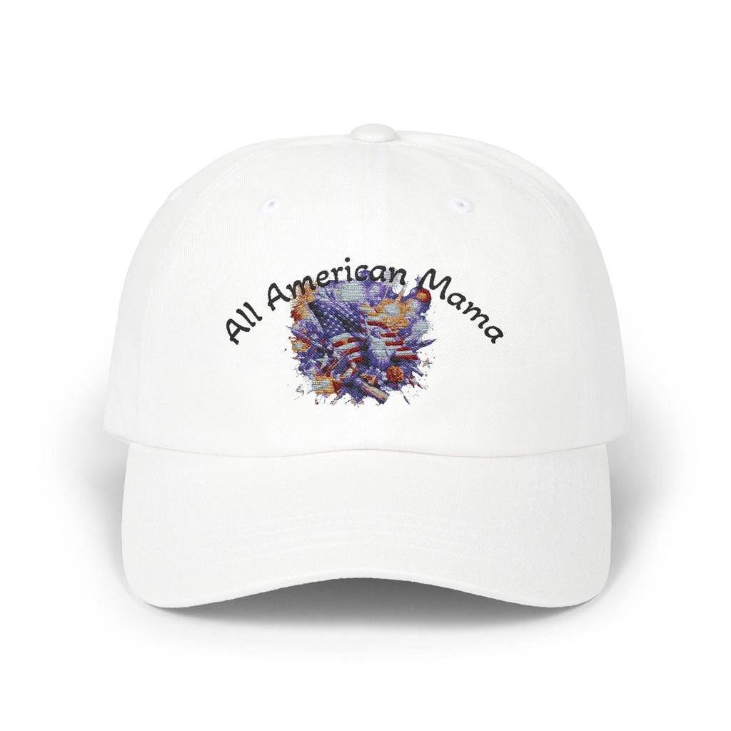 Classic Mom Cap - All American Mama Hat, Patriotic Mom  Cap, Gift for Moms, Cap for Summer, Adjustable Baseball Cap, All American Mama cap, Independence Day cap