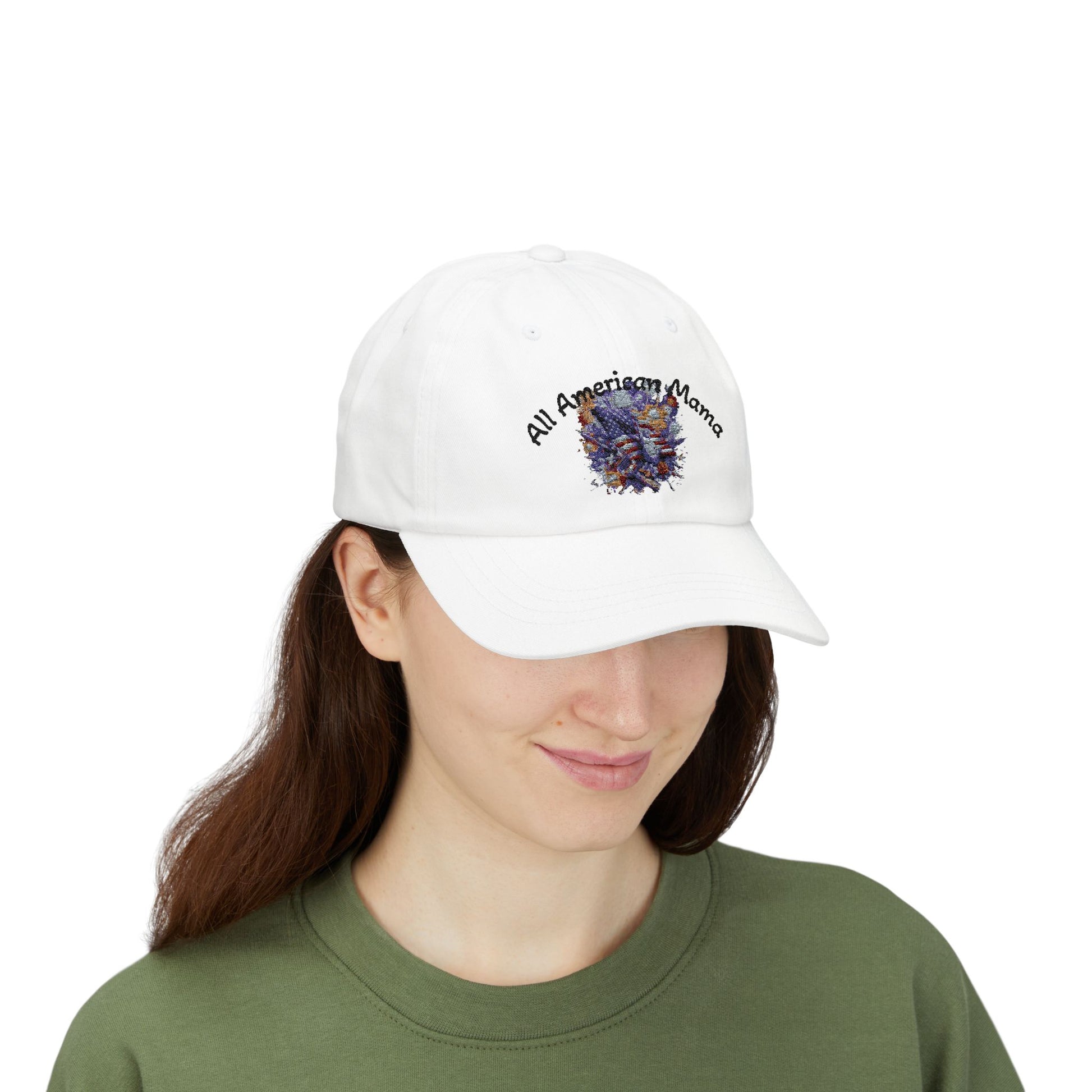 Classic Mom Cap - All American Mama Hat, Patriotic Mom  Cap, Gift for Moms, Cap for Summer, Adjustable Baseball Cap, All American Mama cap, Independence Day cap